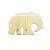 Fivela de Resina Elefante - Cor Marfim - Imagem 2