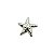 Entremeio Estrela - Níquel - 3,5cm - Imagem 1