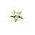 Entremeio Estrela - Dourada - 3,5cm - Imagem 1
