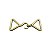 Fivela de Metal Triangulo - Ouro Velho - 6,3cm x 2,6cm - Imagem 1