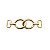 Entremeio Liaison - Metal 7cm x 2,1cm Dourado - Imagem 1