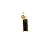 Cursor de Zíper com Pingente - Pedra Preta - Imagem 1