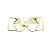 fivela Orgânica Eleganza Marina - metal 6cm x 2,6cm Dourado - Imagem 3