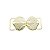 fivela Orgânica Eleganza Marina - metal 6cm x 2,6cm Dourado - Imagem 1