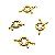 Fecho Boia Dourado - 10mm - Pacote com 5 peças - Imagem 2