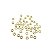 Entremeio Disco ABS Cor Dourado - Pacote com 25g - Imagem 1