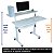 Mesa Dupla Com Regulagem De Altura Branco - Wp Connect - Imagem 3