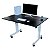 Mesa Dupla Preta Com Regulagem De Altura Preta - Wp Connect - Imagem 6