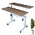 Mesa Dupla Com Regulagem De Altura Amadeirada - Wp Connect - Imagem 2