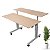 Mesa Dupla Com Regulagem De Altura Tela - Wp Connect - Imagem 2