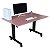 Mesa Dupla Com Regulagem De Altura Rosa Glamour - Wp Connect - Imagem 14