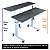 Mesa Dupla Com Regulagem De Altura Cosmos - Wp Connect - Imagem 3