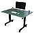 Mesa Com Regulagem De Altura 120x80 Verde Amazônia - Wp Connect - Imagem 12