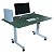 Mesa Com Regulagem De Altura 120x80 Verde Amazônia - Wp Connect - Imagem 4