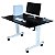 Mesa Com Regulagem De Altura 120x80 Preto - Wp Connect - Imagem 4
