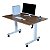 Mesa Com Regulagem De Altura 120x80 Brisê Amadeirado - Wp Connect - Imagem 4