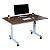 Mesa Com Regulagem De Altura 120x80 Brisê Amadeirado - Wp Connect - Imagem 8