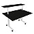 Mesa Acoplada Com Regulagem de Altura Preto Wp Connect - Imagem 6