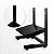 Apoio de Pés Ergonômico 12 Níveis Ajustável Preto Wp Connect - Imagem 3