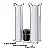 Porta Copos de 50/80Ml e 200Ml Com Porta Colher Cromado Wp Connect - Imagem 7