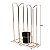 Porta Copos Descartáveis 200ml e 50/80ml Porta Mexedores Rosé Gold Wp Connect - Imagem 14