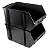 Kit 36 Unidades Caixa Organizadora Bin N4 Preta - Wp Connect - Imagem 3