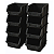 Kit 24 Caixas Organizadoras Bin N8 Preta - Wp Connect - Imagem 6