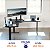 Estrutura Para Mesa Elétrica Em L 03 Motores Preto - Wp Connect - Imagem 4