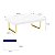 Suporte Para Monitor Em Aço Piatina Dourado Tampo 20x30 Cores - Wp Connect - Imagem 10