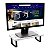 Suporte Para Monitor Em Aço Carbono Preto Tampo 20x40 Mármores - Wp Connect - Imagem 17