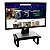 Suporte Para Monitor Em Aço Carbono Preto Tampo 20x30 Cores Lisas - Wp Connect - Imagem 1