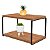 Prateleira Dupla Em Aço Piatina Preto Tampo 20x40 Decorativos - Wp Connect - Imagem 13