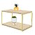 Prateleira Dupla Em Aço Piatina Dourado Tampo 20x40 Decorativos - Wp Connect - Imagem 5