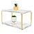 Prateleira Dupla Em Aço Piatina Dourado Tampo 20x40 Mármores - Wp Connect - Imagem 6