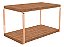 Prateleira Dupla Em Aço Piatina Rosé Gold Tampo 20x40 Decorativos - Wp Connect - Imagem 16