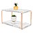 Prateleira Dupla Em Aço Piatina Rosé Gold Tampo 20x40 Mármores - Wp Connect - Imagem 7