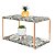 Prateleira Dupla Em Aço Piatina Rosé Gold Tampo 20x40 Mármores - Wp Connect - Imagem 11