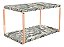 Prateleira Dupla Em Aço Piatina Rosé Gold Tampo 20x40 Mármores - Wp Connect - Imagem 12