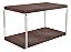 Prateleira Dupla Em Aço Piatina Cromado Tampo 20x40 Decorativos - Wp Connect - Imagem 7