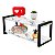 Prateleira Dupla Nicho Em Aço Carbono Preto Tampo 20x60 Mármores - Wp Connect - Imagem 1