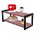Prateleira Dupla Nicho Em Aço Carbono Preto Tampo 20x60 Decorativos - Wp Connect - Imagem 9