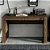 Mesa De Escritório Com 2 Gavetas Com Chave Escrivaninha Nogal - Wp Connect - Imagem 2