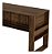 Mesa De Escritório Com 2 Gavetas Com Chave Escrivaninha Nogal - Wp Connect - Imagem 4