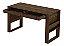 Mesa De Escritório Com 2 Gavetas Com Chave Escrivaninha Nogal - Wp Connect - Imagem 3