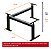 Estrutura De Mesa Em L Com Regulagem De Altura Manual 3 Cantos - Wp Connect - Imagem 6