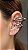 Brinco Ear Cuff Duplo Bold Prata - Imagem 1