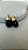 Brinco Gota Resina Detalhe Metal Dourado - Imagem 4
