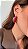 Brinco Oval Resina Burgundy - Imagem 2