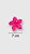 Brinco Máxi Flor Pinceladas Pink - Imagem 3