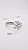 Anel Solitário Pedra 8mm Moissanite 6 Pontas Prata 925 Ajustável - Imagem 4